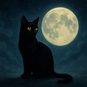 Black Cat in Dream